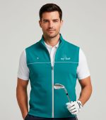 chaleco de golf verde aguamarina