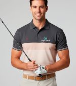 polo multicolor de golf para hombre