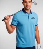 polo de golf azul