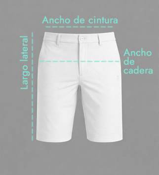 myGolf shop - Tu Boutique de Golf - Guía de tallas para pantalones cortos de golf de hombre
